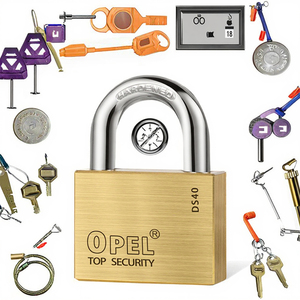 Opel Chất lượng cao Brass ổ khóa kích thước tùy chỉnh bền Key mở khóa màu sắc phù hợp với hộp giá thấp - Product Image 2