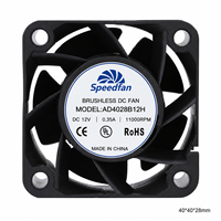 Ventilateur de refroidissement DC haute vitesse Speedfan 40x40x28mm 12V 24V, ventilateur axial sans balais pour PC industriel, ordinateur embarqué