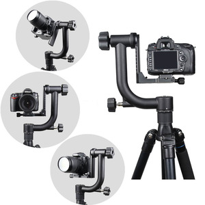 360 độ Gimbal <span class=keywords><strong>Tripod</strong></span> Head với ARCA phát hành nhanh chóng tấm, mức độ bong bóng, chiều cao-nền tảng điều chỉnh, cho DSLR máy ảnh - Product Image 6