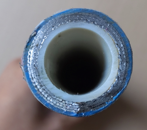 <strong>High</strong> <strong>Pressure</strong> Flexible Stainless Braided Gas <strong>Hose</strong> <strong>Pipe</strong> With <strong>Pvc</strong> Cover Jacket Steel Wire Braid Nylon <strong>Pipe</strong> DN8 280MPA - Product Image 4