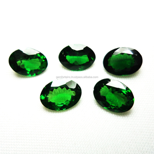 Grenat vert naturel de forme personnalisée coussin rond ovale de taille billion grenat fabrication de bijoux à bricoler soi-même grenat pierre en vrac Tsavorite - Product Image 2