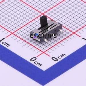 K3-1390S-F1 Slide Switch SMD Switch Double Pole Double Throw Rectangle Pin Header Gull Wing Type 7.5mm - Product Image 1
