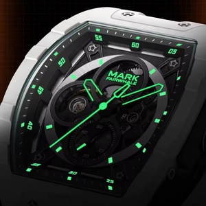 มาร์ค แฟร์เวล FW 6003 นาฬิกาข้อมือผู้ชายแบบกลไกย้อนยุคสายซิลิโคนอัตโนมัติสไตล์สปอร์ตส่องสว่างกันน้ำไฟกลางคืน - Product Image 4