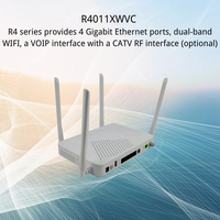 WSR4 Routeur à fibre optique double bande WIFI 2.4G 5G XPON GPON EPON 4GE + CATV + VOIP Wseelaser ONT ONU