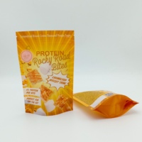 Sachet refermable autoportant 100 % recyclable en PE/PE, laminé, résistant à l'humidité, imprimé sur mesure pour l'emballage alimentaire (lait et gelée)