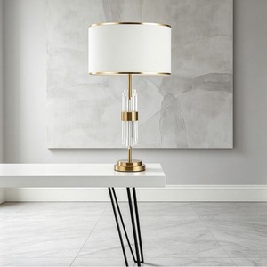 Lámpara de mesa de cristal de lujo moderna E27 LED 220V, iluminación decorativa que cuida la vista para sala de estar y dormitorio - Product Image 3