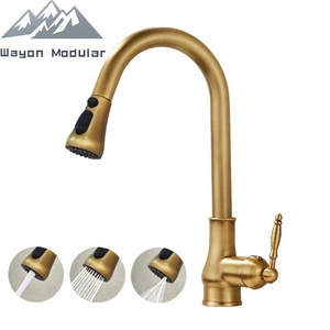 Grifo de Cocina con Rociador Extraíble, Mezclador de Agua Fría y Caliente de Latón Sólido con Doble Modo de Flujo en Cascada - Product Image 6