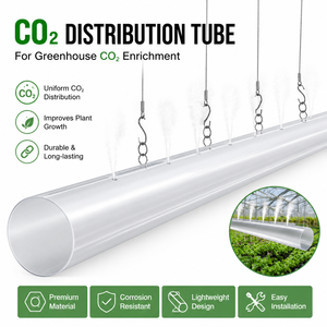Tubo <span class=keywords><strong>de</strong></span> Distribución <span class=keywords><strong>de</strong></span> CO2 Resistente a los Rayos UV, Tubo Flexible <span class=keywords><strong>de</strong></span> Difusión <span class=keywords><strong>de</strong></span> Aire, Tubo <span class=keywords><strong>de</strong></span> Fertilizante <span class=keywords><strong>de</strong></span> CO2 para Cultivos en Invernadero e Hidroponía - Product Image 1