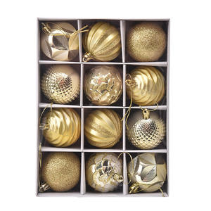 Set of 12 Shatterproof 6cm Christmas Tree <strong>Baubles</strong> Decorative Hanging Balls Wedding Party Holiday Home Decorations Packaged Box - Product Image 5