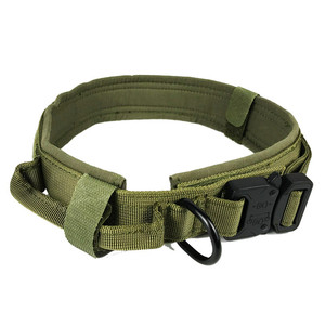 Collier de chien tactique réglable en Nylon, boucle métallique robuste, collier de chien tactique avec poignée - Product Image 3