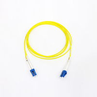 Cordon de brassage fibre optique monomode duplex LC UPC vers SC APC de haute qualité, LSZH jaune, pour utilisation FTTH et centre de données