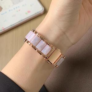Luxury Metal and Resin Watch Strap for Apple Watch S10 11 46mm Ultra 49mm SE44 mm and 18 20 22mm Watch Replacement Watch Band - Product Image 1