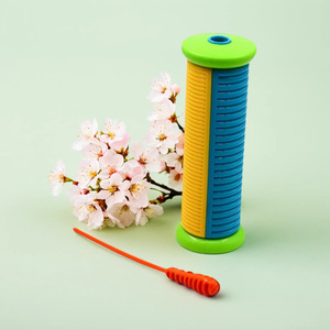 Guiro en plastique coloré très populaire avec bâtonnet, instrument Orff, grattoir fileté, grattoir grenouille, jouet instrument de musique - Product Image 6