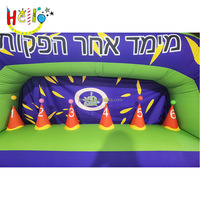 Juego de tiro con arco para niños Eventos inflables gigantes Campo de tiro con pistola Nerf inflable