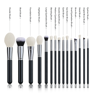 Lilywild Bán Buôn 15 Pcs Sang Trọng Chuyên Nghiệp Trang Điểm Bàn Chải Chất Lượng Cao Biểu Tượng Tùy Chỉnh Make Up Công Cụ Mỹ Phẩm Bàn Chải Thiết Lập Với Túi - Product Image 5