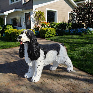 Лидер продаж, реалистичная скульптура кокер-спаниеля, устойчивая к погодным условиям, в натуральную величину, статуя собаки для сада и внутреннего использования на открытом воздухе - Product Image 3