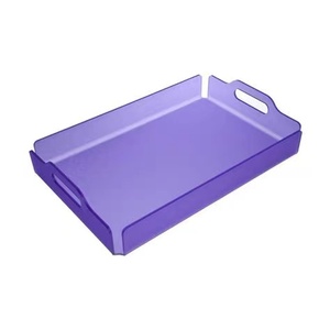 Creative wedding ceremony pair ring box box storage transparent six-sided acrylic jewelry box