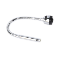 Ensemble de robinets en acier inoxydable pour hôtel moderne, pour évier de cuisine et de salle de bain, avec bec verseur et tuyau de 48 cm