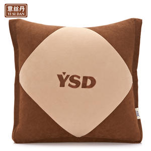 ผ้าห่มเย็นยี่ซิดาน ขนาด 42x42 ซม. ขยายเป็น 120x150 ซม. ผ้าฝ้ายกำมะหยี่เกาหลี สีพื้น สำหรับใช้ในรถยนต์ โซฟา สำนักงาน หรือนอนกลางวัน - Product Image 5