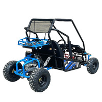 Kart Todoterreno de Montaña Doble para Padres e Hijos, Motor de Gasolina de 125cc con Enfriamiento por Aire, Vehículo de Playa de Cuatro Ruedas