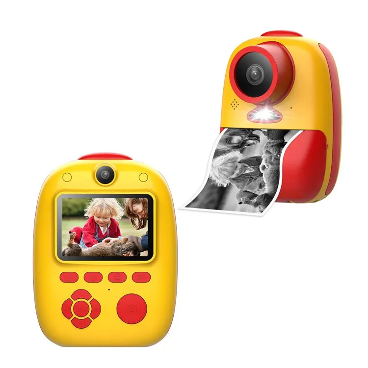 Appareil photo instantané pour enfants de 2 pouces Caméra vidéo à impression instantanée pour enfants Caméra photo imprimable pour enfants