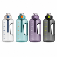 Bouteille d'eau sport 1,2 L (40 oz) avec poignée latérale intégrée, anti-fuite, isolation thermique PC 0-6h, sans BPA, couvercle à clapet, OEM/ODM en gros
