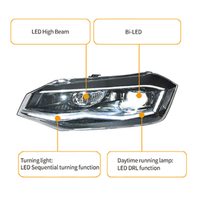 Feux avant LED VK POLO 2019-2022, état neuf, système d'éclairage automobile, 6000k, autres accessoires externes inclus