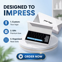 Étui à stylos cosmétiques à fermeture magnétique, organiseur de voyage portable pour applicateurs et stylos à insuline, boîte de rangement protectrice