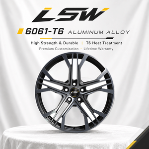 ล้อแม็กซ์ LS8099 Racing Forged Alloy ขนาด 18-24 นิ้ว 5x112 5x114.3 5x120 สี Gunmetal หน้าเจียร - Product Image 4