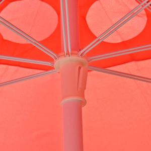 Heavy Duty 130cm Ventilated Outdoor Umbrella Double Frame Ribs Windproof Wind Vent <b>for</b> <b>Garden</b> Seaside - Product Image 3