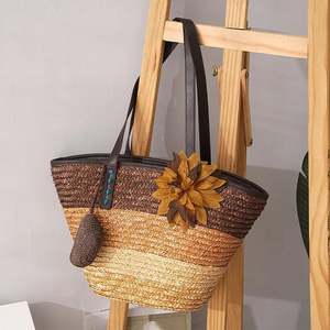 Bolsos Mini Para Mujer De Mimbre Playa Ultimos Paja Moda Tejidos Vacaciones Bolso Mano Libro Natural Muneca Tejido Concha Marina - Product Image 4