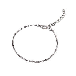 Fashion Jewelry Sets Women's Silver Plated Alloy Bracelets Trendy Heart Beaded Chain Set With <b>Map</b> And Crystal Charms - Product Image 5