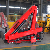 Grue articulée sur camion de 2 tonnes, 2000 kg, 9,3 m, grue de chargement pliable, grue hydraulique articulée à vendre