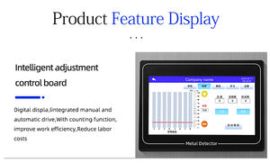 Kahve çubukları Ham sosis patates cipsi anında erişte dokunmatik ekran konveyör ile alüminyum folyo ambalaj ürünleri Metal dedektörü - Product Image 5
