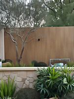 Panneaux muraux décoratifs WPC modernes, imperméables et ignifuges pour une utilisation en extérieur, dans les salles de sport, les hôtels et les salons, avec une garantie de 5 ans