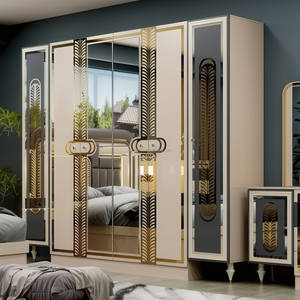 अनुकूलित लक्जरी आधुनिक लकड़ी के बेडरूम सेट किंग/रानी आकार एक्सपेंडेबल बिस्तर होम होटल बेडरूम फर्नीचर के लिए भंडारण के साथ - Product Image 5