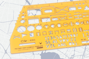 Plantilla de Símbolos de Lectura de Mapas NATO DF 8353, Plantilla para Creación de Símbolos de Mapas - Product Image 2