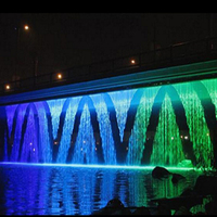 Cortina de Agua Digital Personalizada con Gotas de Agua Suspendidas para Paisajismo Exterior