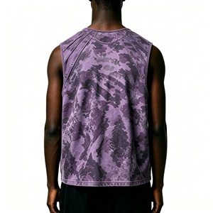 <span class=keywords><strong>Débardeur</strong></span> <span class=keywords><strong>Gymshark</strong></span> imprimé respirant de haute qualité, col rond, anti-rétrécissement, style vintage et oversize, idéal pour la gym – Nouveauté du fournisseur - Product Image 2