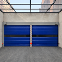 Porte à enroulement rapide automatique en PVC, porte pliante industrielle coupe-vent pour usine, entrepôt, logistique, taille personnalisée