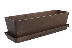 Pioneera-Macetas biodegradadas ecológicas de Fibra vegetal de 42cm, maceta de riel para balcón, caja de ventana decorativa - Product Image 4