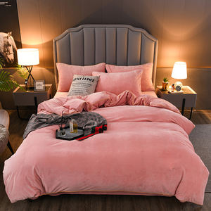2021 Crystal Velvet Flannel <strong>Fleece</strong> <strong>Bedding</strong> Set Turkey Cover Duvet Complete Bed Set Feather Quilt <strong>Bedding</strong> 4 Piece - Product Image 2