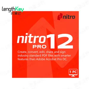 평생 편집 PDF 소프트웨어를 위한 24/7 온라인 니트로 프로 12 공식 정품 오리지널 라이센스 키 온라인 활성화