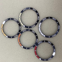Fabricants en gros, insert de lunette de montre en céramique de 38 mm, insert en céramique avec couleurs mélangées pour insert de lunette en céramique Omega Seamaster