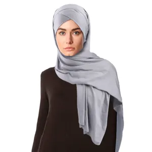 New Arrival Muslim Head scarf Hijab Ethnic Women Hair Cover Polyester Breathable Head wraps