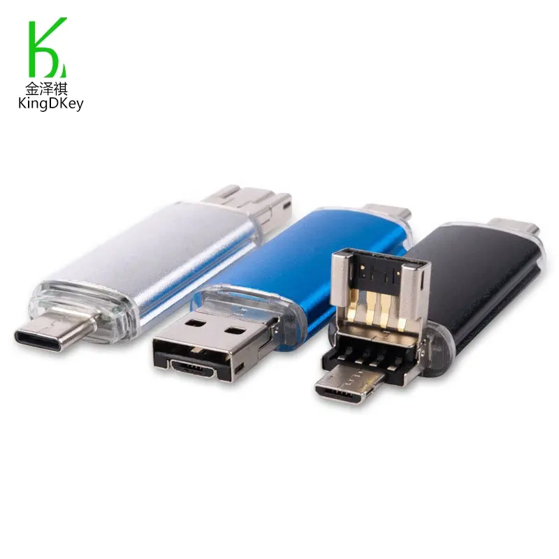 Unidad Flash Usb Otg 2,0/3,0 para Iphone y Android, dispositivo giratorio de alta velocidad, 16Gb diferente para Cable de Metal/32Gb/64Gb