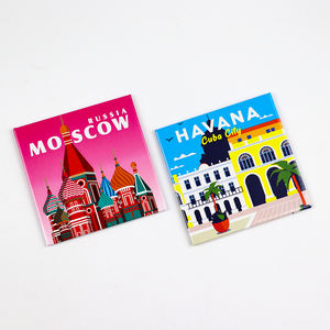 Diseño personalizado de fábrica, recuerdo de <span class=keywords><strong>Cuba</strong></span>, imán de La Habana, placa de hojalata cuadrada de Metal para turistas, imán de nevera - Product Image 6