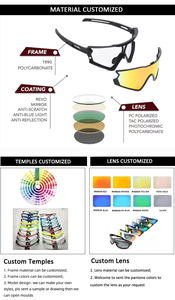 Ánh Sáng Trọng lượng bền TR90 UV400 PC photochromic gương ống kính Unisex Thể Thao Kính mát đi xe đạp kính mặt trời - Product Image 6