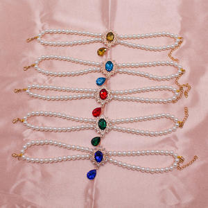 Ropa y Accesorios <span class=keywords><strong>de</strong></span> Lujo para Mascotas, Collar <span class=keywords><strong>de</strong></span> Perlas <span class=keywords><strong>de</strong></span> Doble Capa para Gatos/Perros, Colgante <span class=keywords><strong>de</strong></span> Piedras Preciosas, Diseño <span class=keywords><strong>de</strong></span> Princesa - Product Image 4