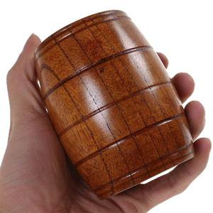 Porte-bouteilles en bois massif fait main, élégant seau à glace et bac à boissons, emballé en carton pour profiter <span class=keywords><strong>de</strong></span> votre boisson - Product Image 4